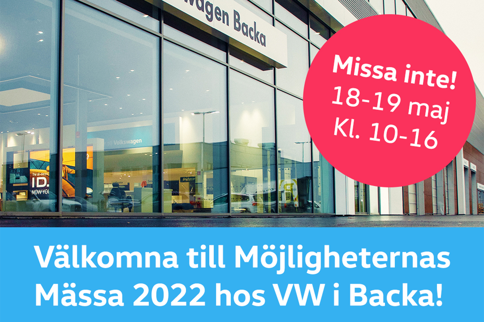 Varmt välkommen till Möjligheternas Mässa på DinBil Backa 18-19/5 och prata utrustning till din transportbil