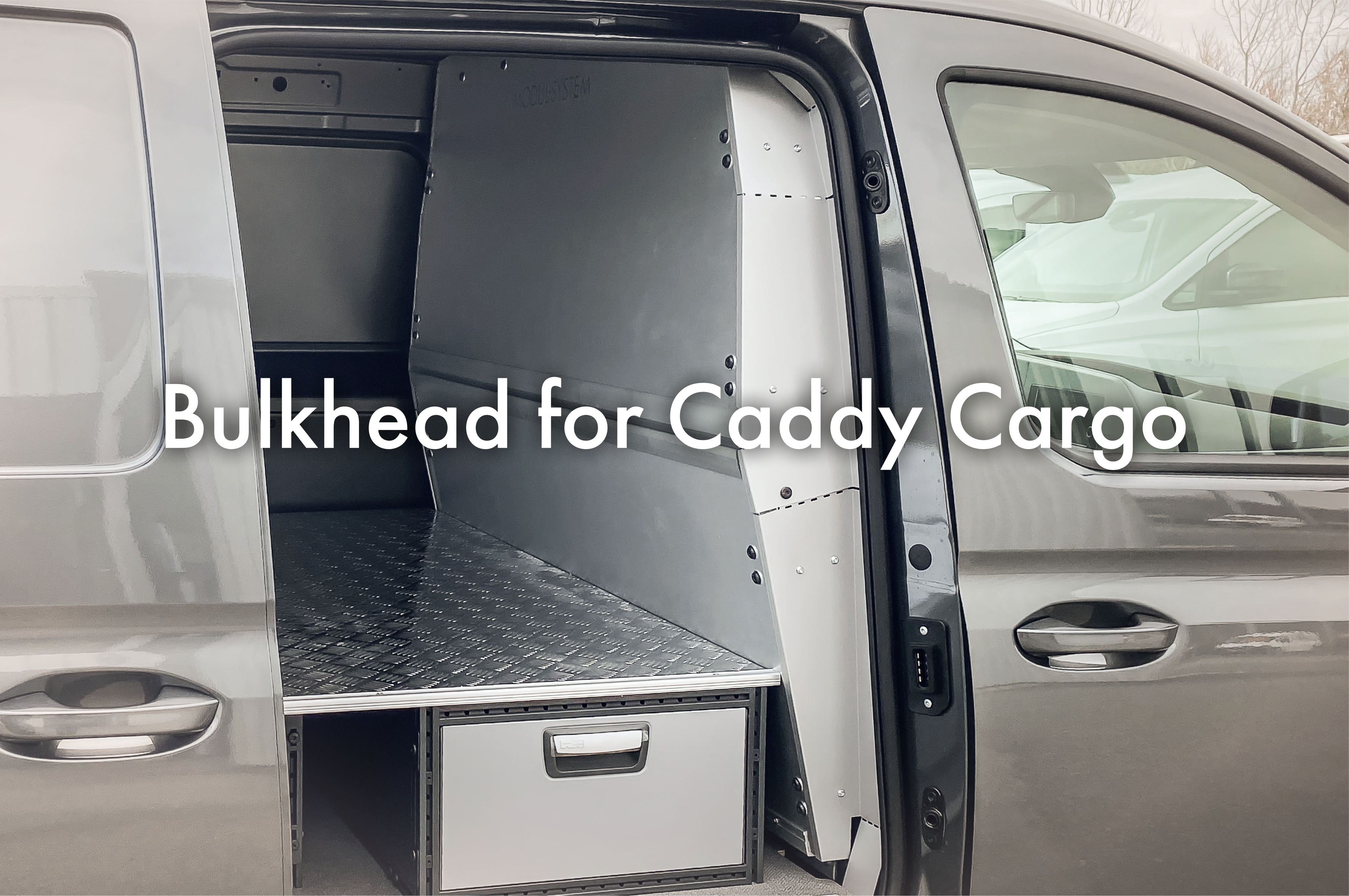 Krocksäker mellanvägg för Caddy Cargo