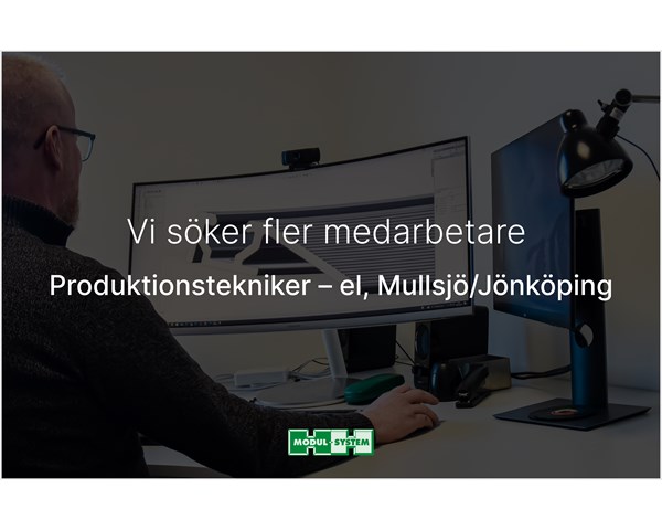 Vi söker en Produktionstekniker till Mullsjö