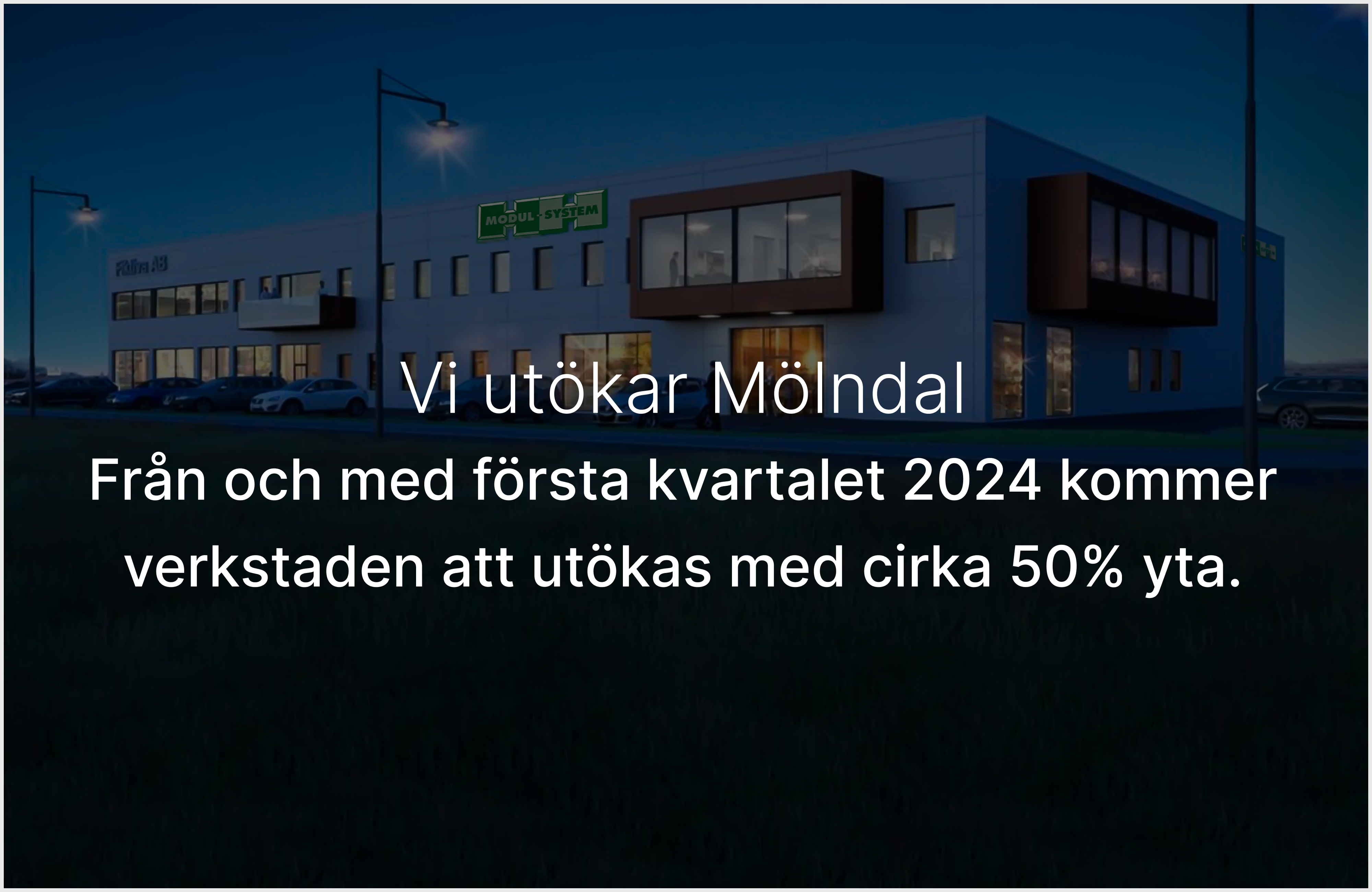 Större verkstad och utökat showroom i Mölndal från 2024