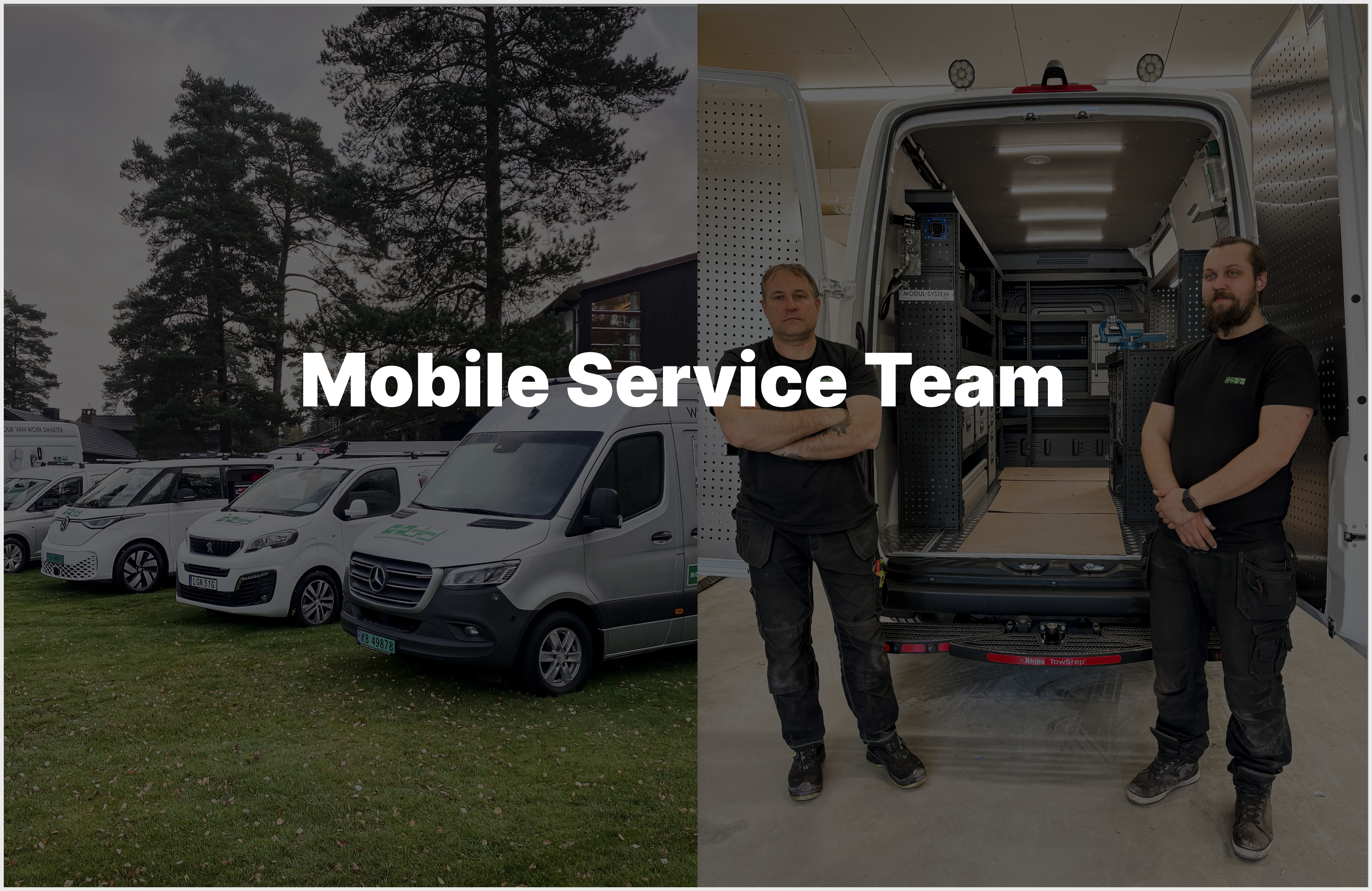 Modul-System Mobile Service Team på väg till dig