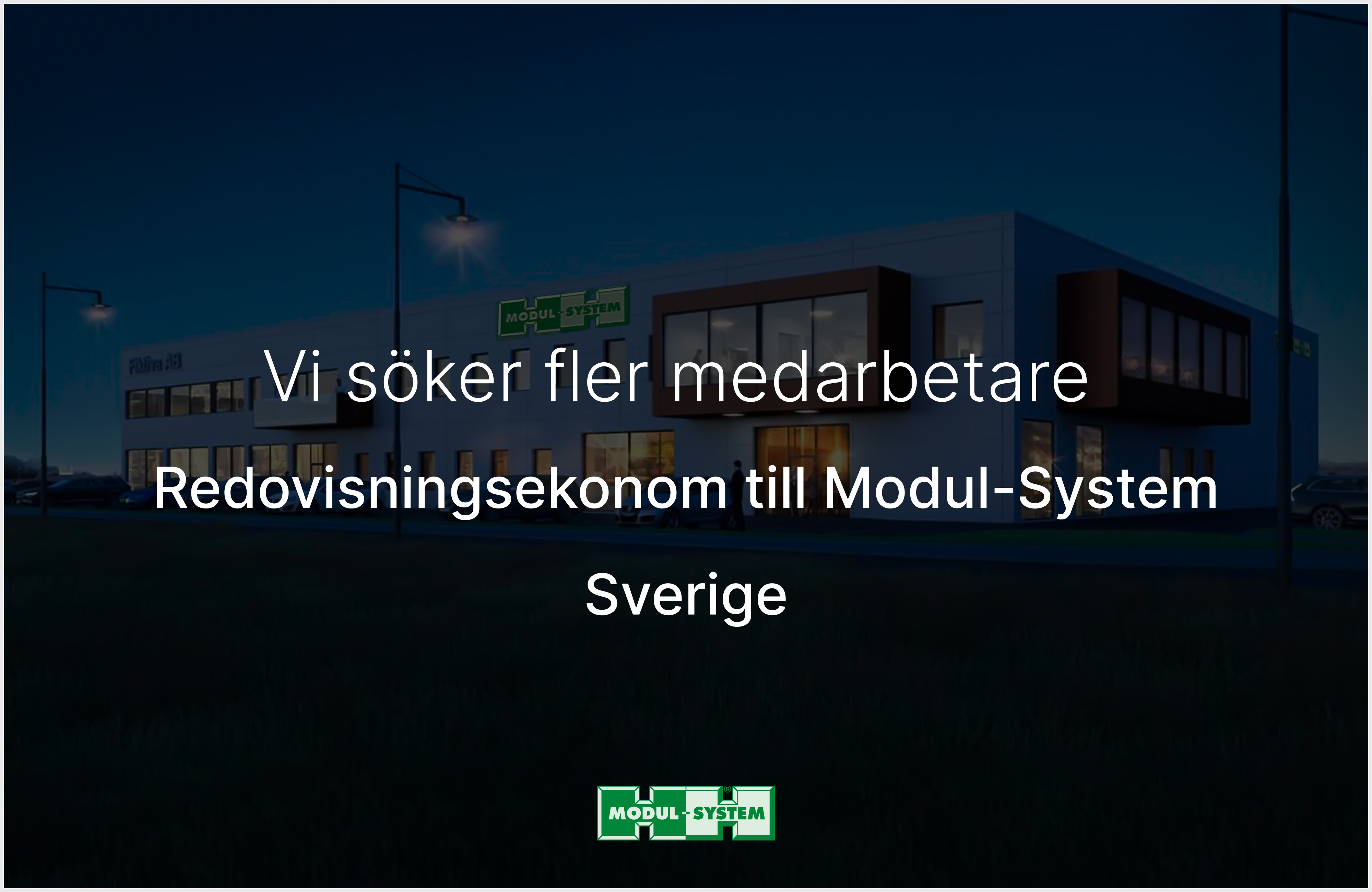 Redovisningsekonom till Modul-System Sverige