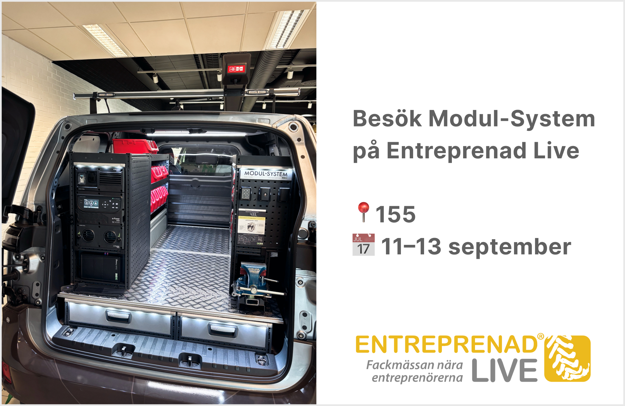 Välkommen att besöka Modul-Systems monter på Entreprenad Live