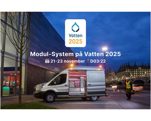 Kom och besök Modul-System på Vatten 2025 mellan 21 till 23 november
