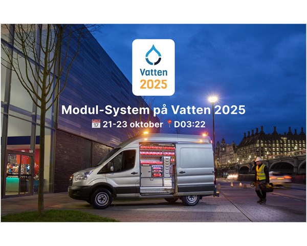Kom och besök Modul-System på Vatten 2025 mellan 21 till 23 november